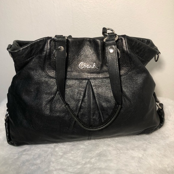 Coach Black Leather Purse - Picture 1 of 4